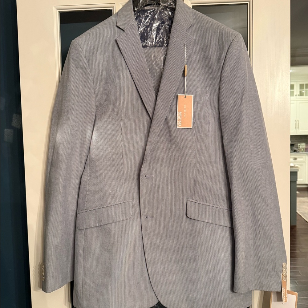NEW Michael Kors Seersucker 2-Piece Suit